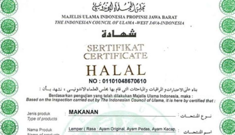 Sertifikat Halal Pada Makanan Dan Minuman Media Justitia